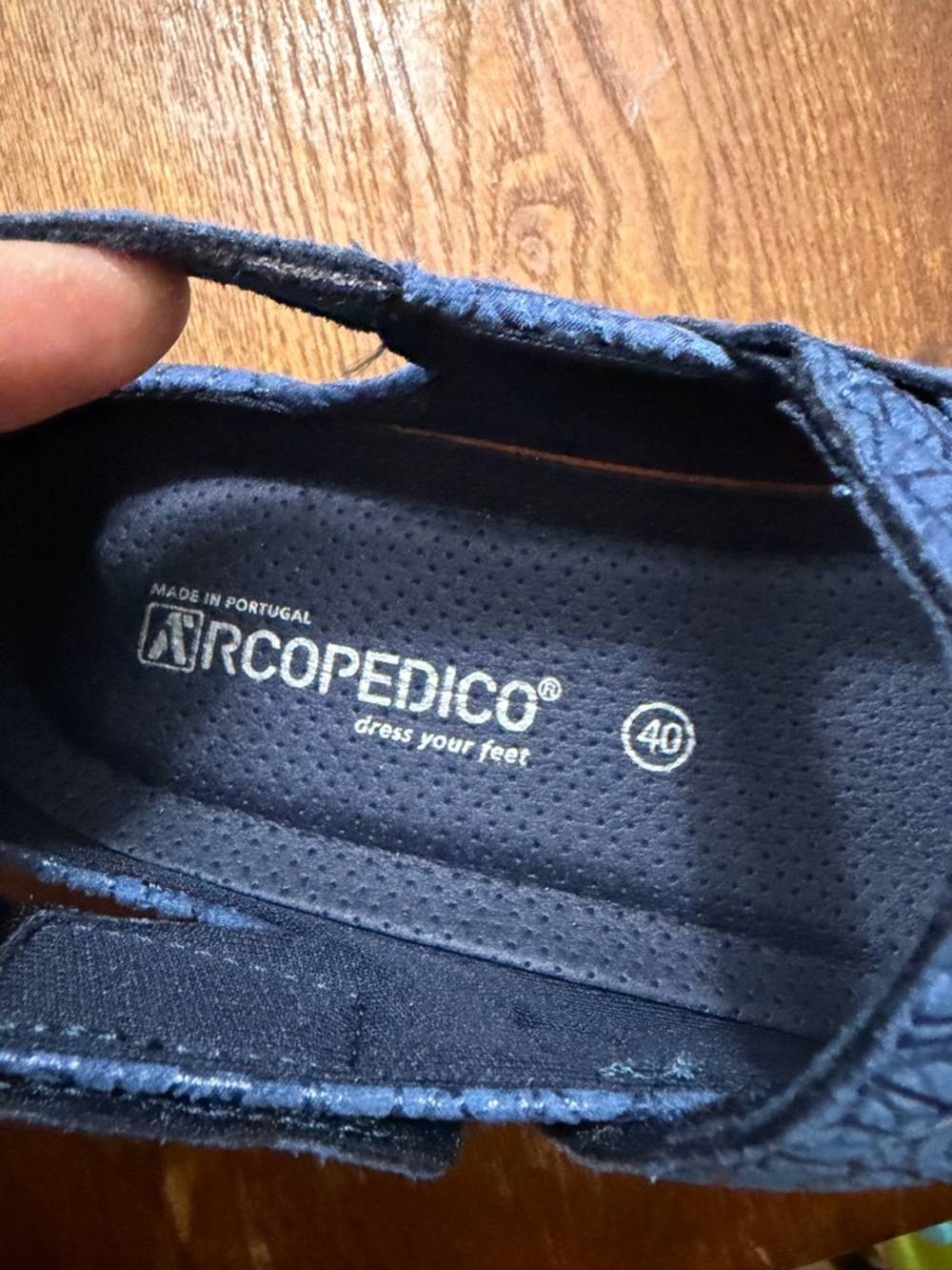 Arcopedico Mary Jane Shoes - Navy Blue NWOT 40 - Picture 2 of 3